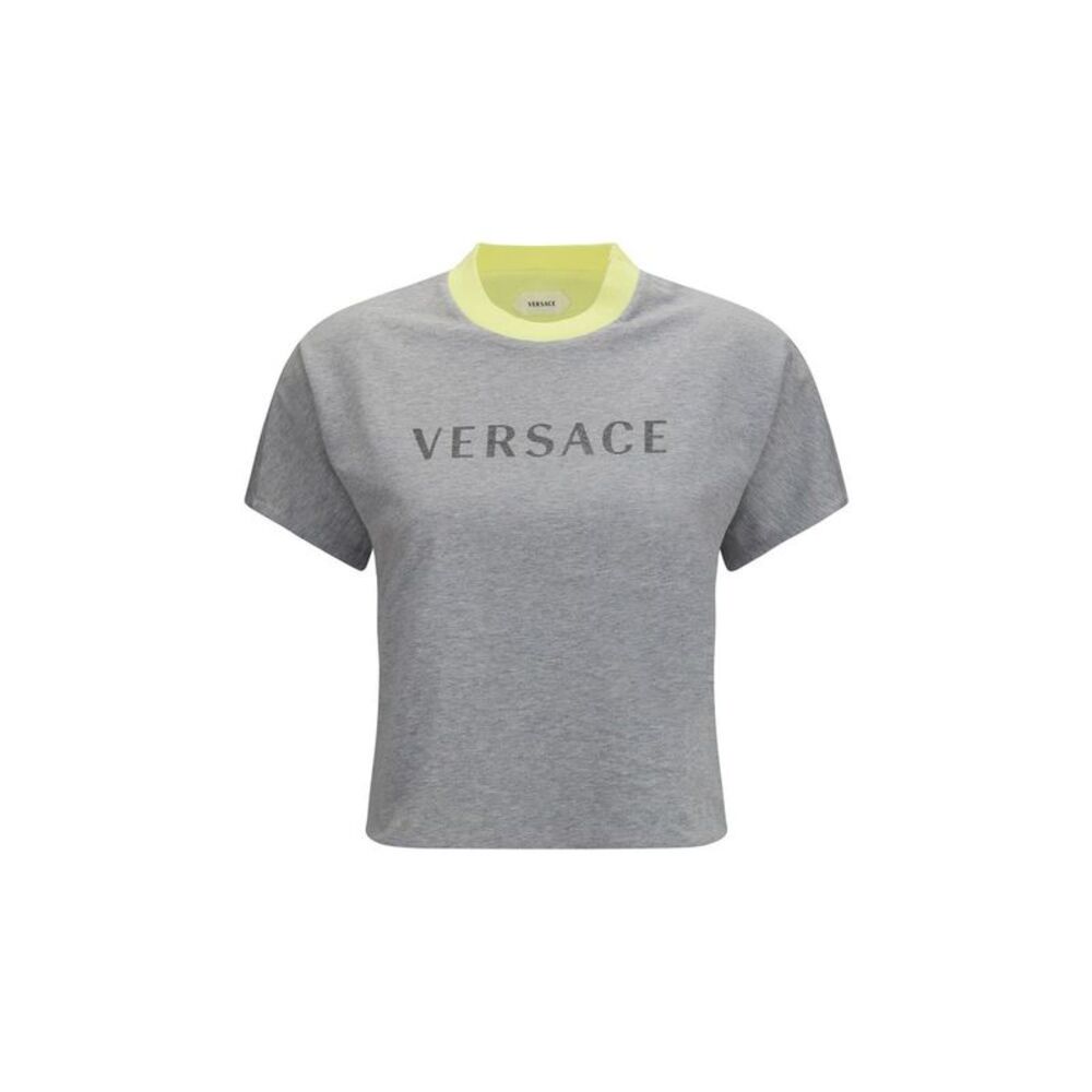 Versace Gray Cotton Women's T-Shirt